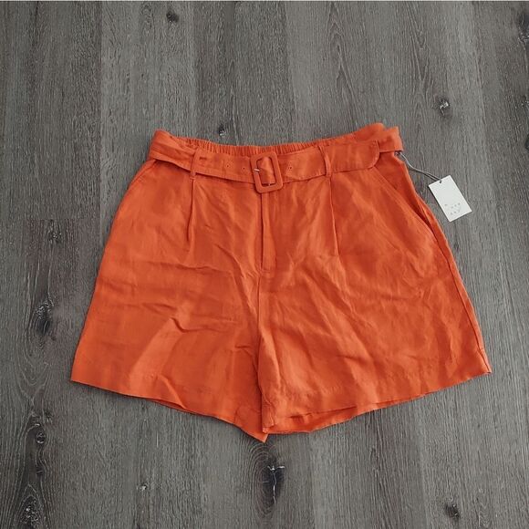 A New Day Women's Linen Blend Orange Shorts XXL - Picture 1 of 8